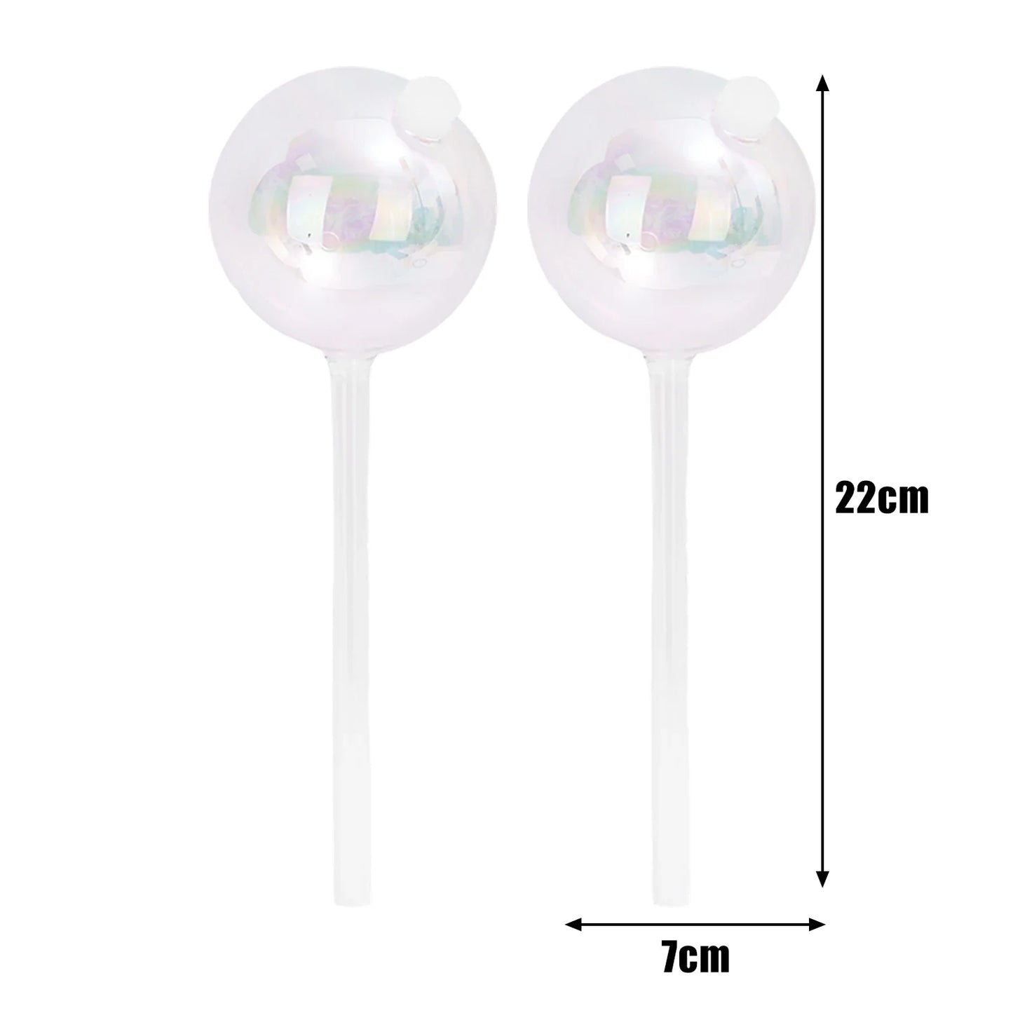 4/2 PCS Glass Globe  Bulb Color (SMILEDRIP)