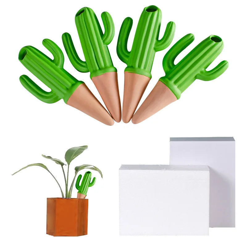 4PCS  Stakes Cactus Shape (SMILEDRIP)