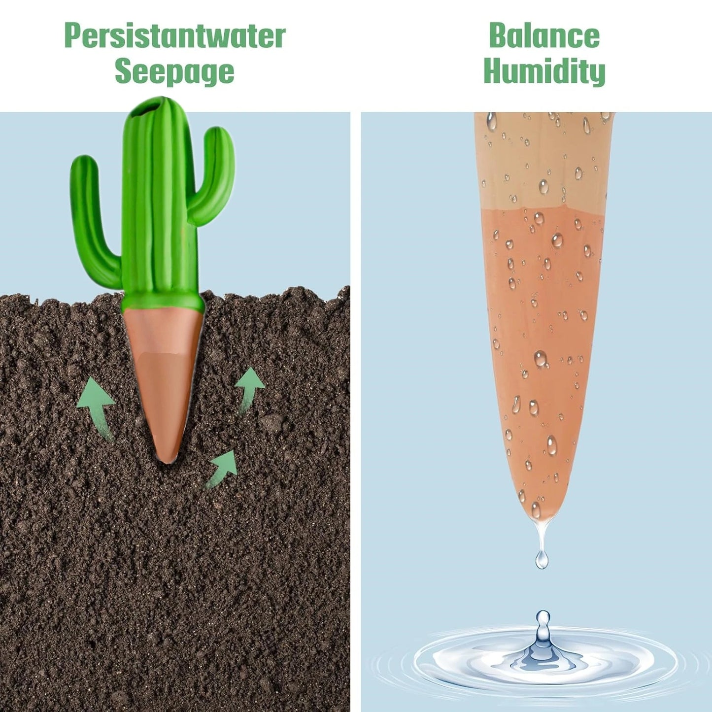 4PCS  Stakes Cactus Shape (SMILEDRIP)