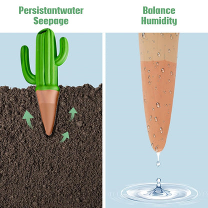 4PCS  Stakes Cactus Shape (SMILEDRIP)