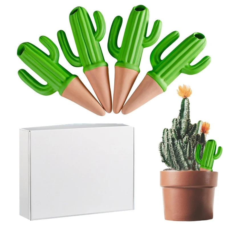 4PCS  Stakes Cactus Shape (SMILEDRIP)
