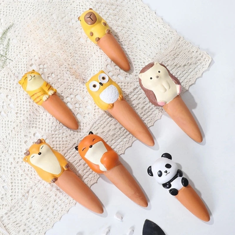 4pcs/set , cute animals , Terracotta (SMILEDRIP)