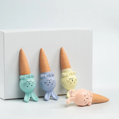 4PCS Stakes Bunny Self-Watering  Ceramic (SMILEDRIP)