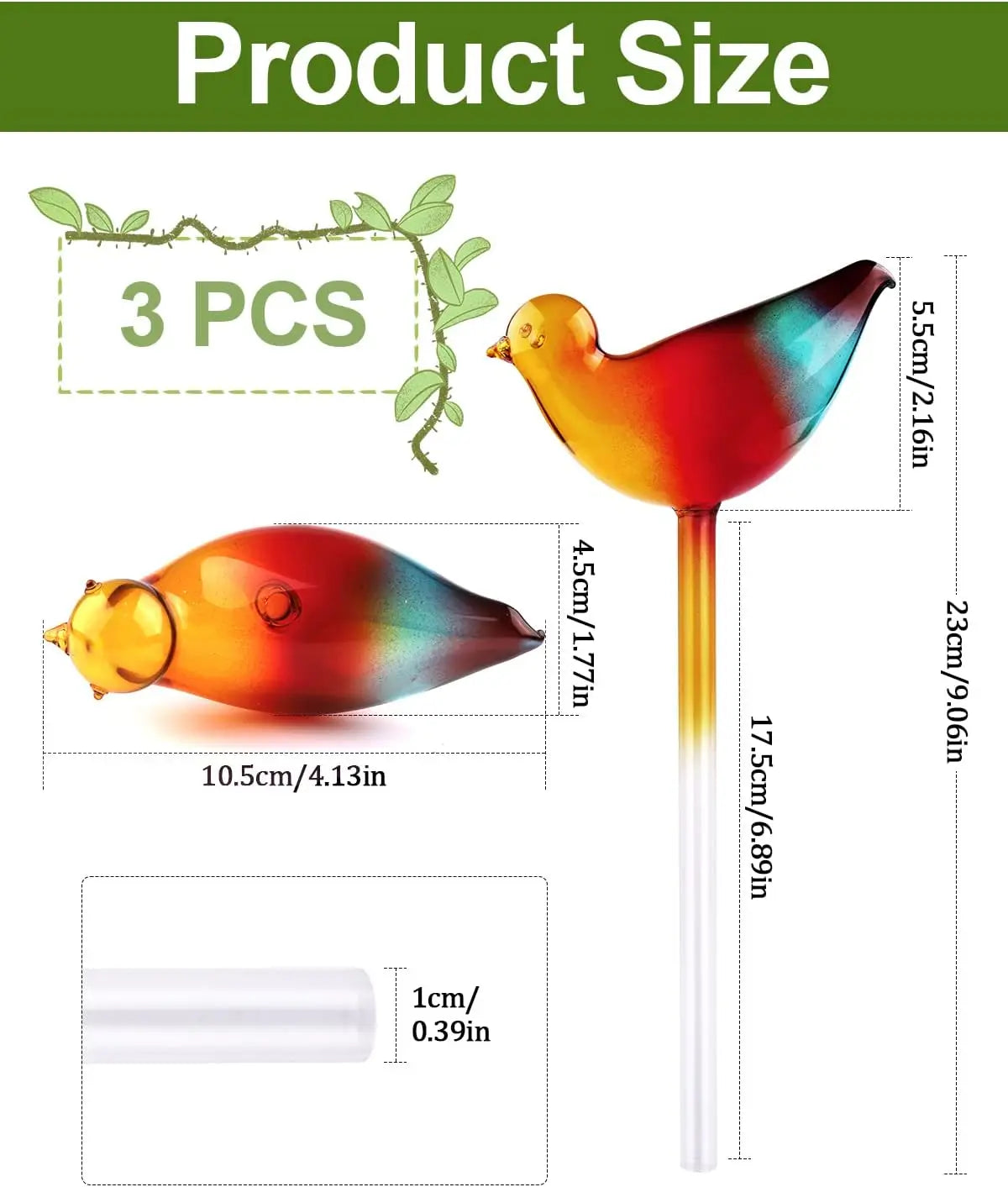 3 Bird-Shaped Glass (SMILEDRIP)
