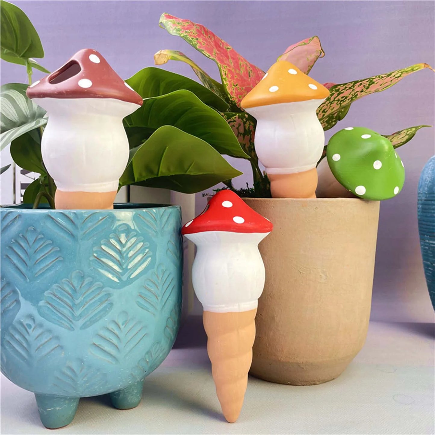 4pcs Colored mushroom (SMILEDRIP)